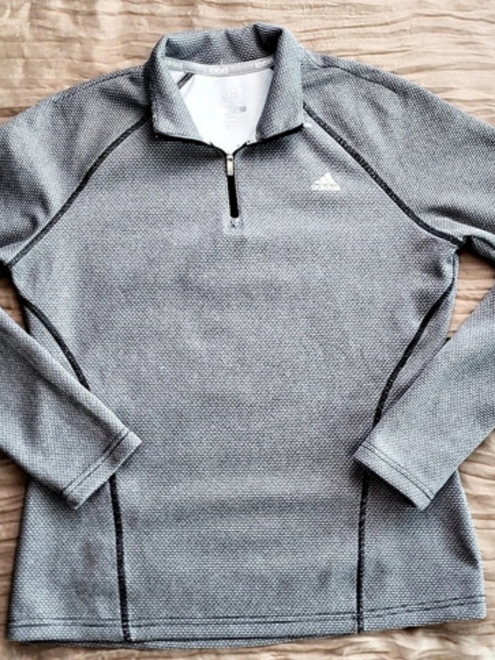 Women's adidas Golf Quarter Zip Gray Size Small